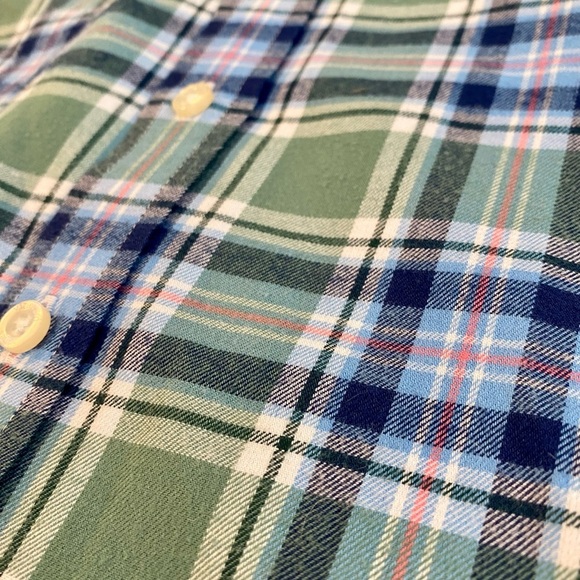 Vineyard Vines Boys Whale Shirt Plaid Long Sleeve Button xl 18 nwot worn once​ - Picture 3 of 8